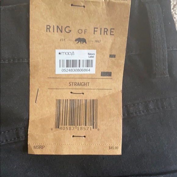 Black Straight Denim - Picture 3 of 3